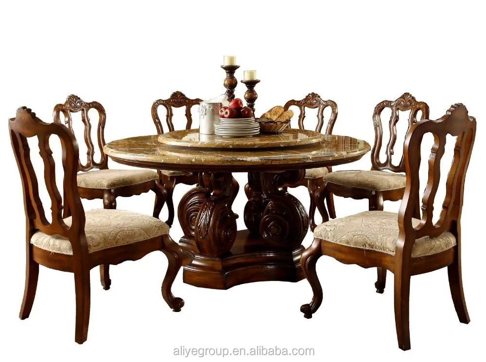 9005a36round Marble Dining Table With Lazy Susan Wholesale Chinese Style Marble Top Dining