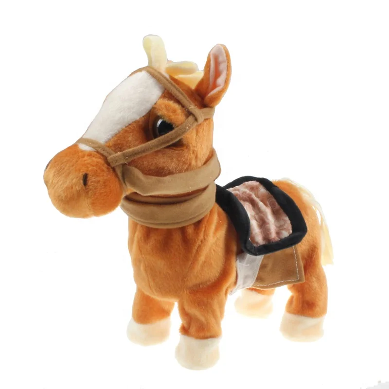 Custom Kids Plush Stuffed Animal Horse Walking Toy Buy Plush Horse