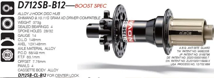 novatec boost hubs