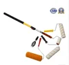 Telescopic painting roller fiberglass pole with button for painting roller