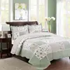 Factory sale woven cotton patchwork style bedsheet bedding set luxury cotton embroidery bedspread cotton