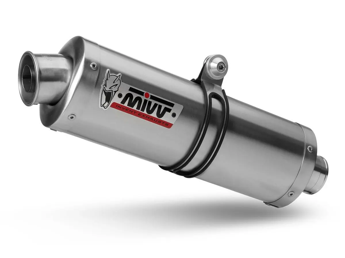 Mivv K.018.LX2 KAWASAKI Z 750 2008 EXHAUST SLIP-ON MUFFLER OVAL STAINLESS STEEL