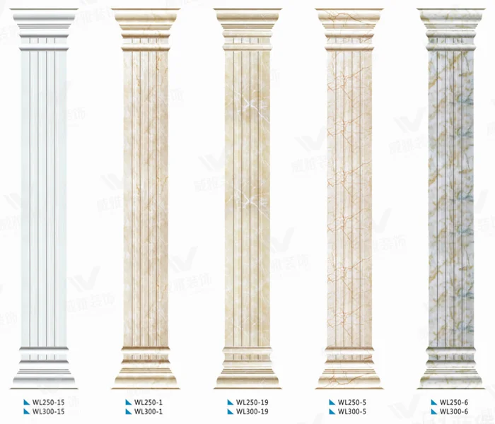 Best quality house pillars designs pvc marble pillars with interior accessories