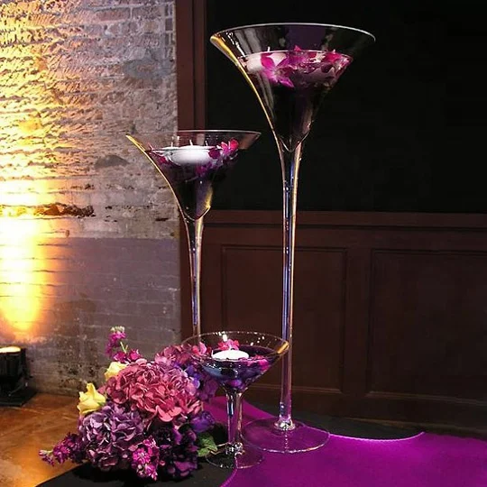 Wholesale Lighting Table Martini Glass Vases Wedding Tall Glass Flower Centerpieces Clear Glass Flower Vase Decor Buy Wholesale Lighting Table