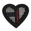 Gold supplier Trim glasses case logo crystal bead patches