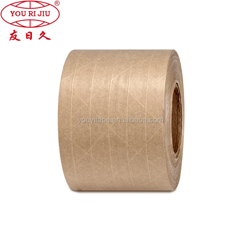 Factory customized cheap good quality eco high adhesive paper packaging kraft tape