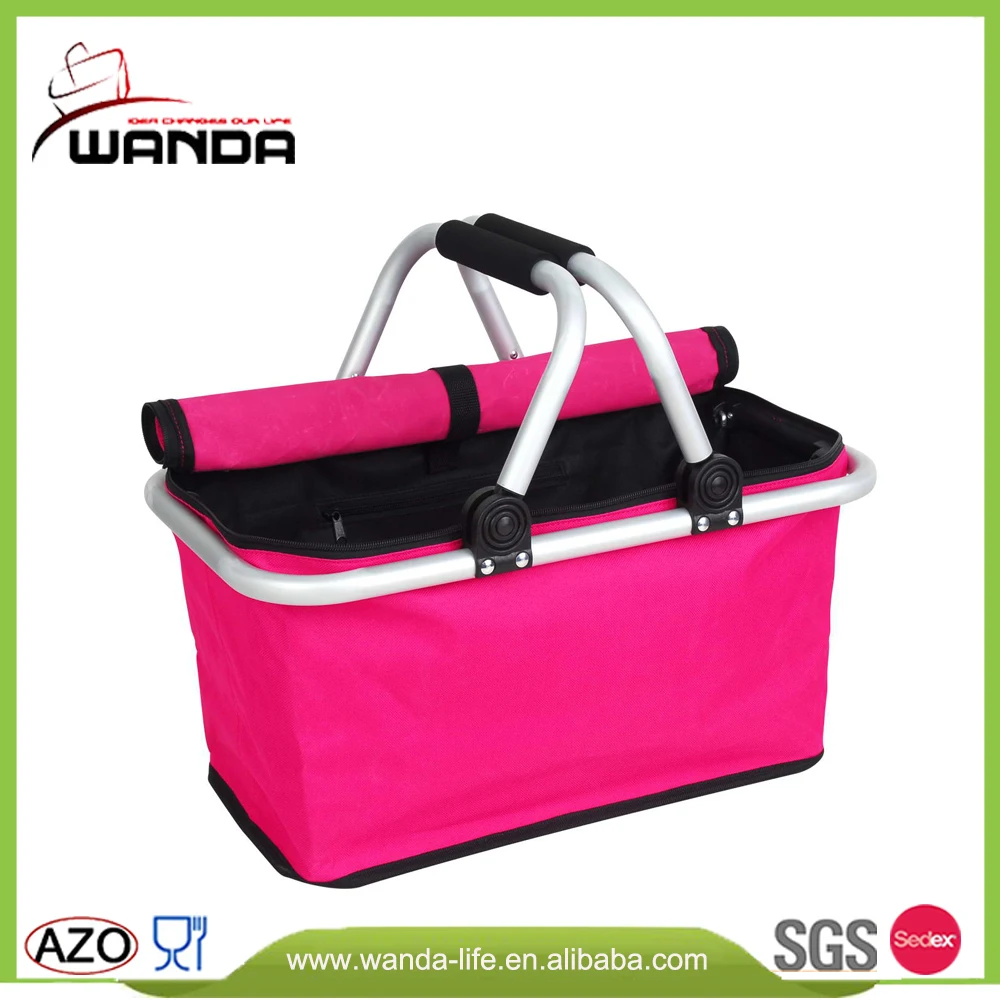 Factory Manufacture Foldable Picnic Basket With Aluminium Frame Buy