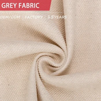 Textile Supplier Woven Twill Cotton Dobby Grey Greige Fabric Cloth Roll ...