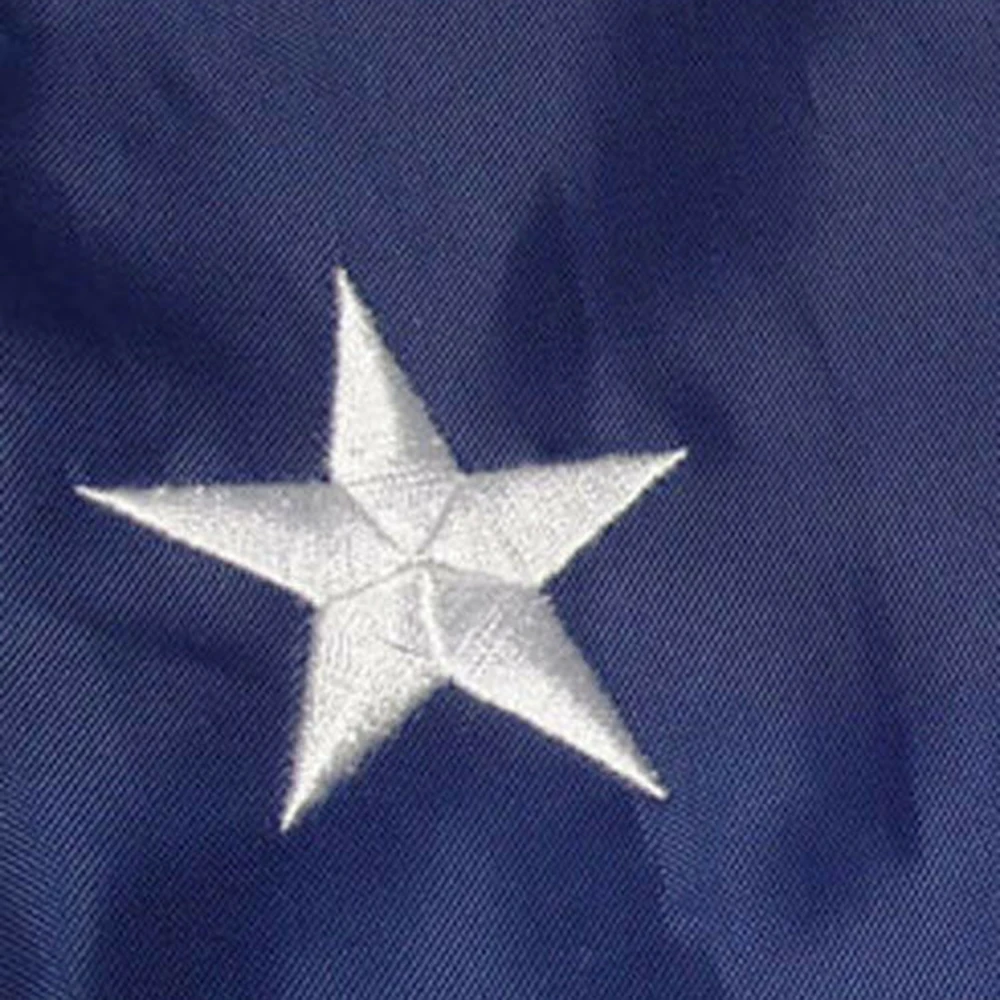 Thin Blue Line Flag 3x5 Foot With Embroidered Stars And Sewn Stripes