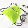 Man and women transparent mesh drawstring bag clear pvc outdoor sport students boys and girls string backpack bags