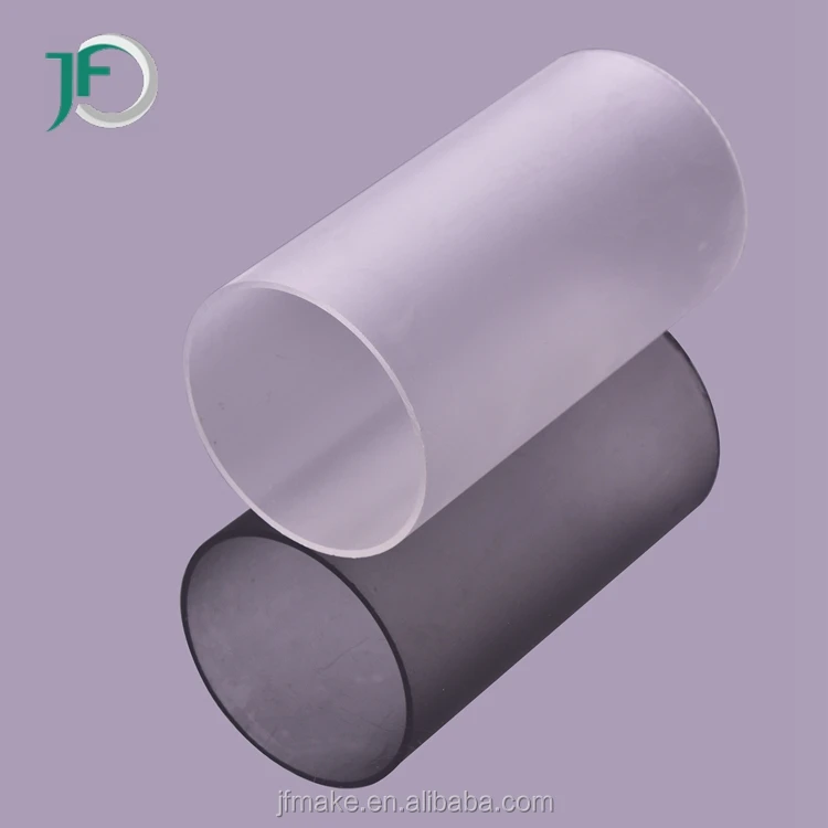 Plástico al por mayor plexiglás esmerilado acrílico tubería tubo