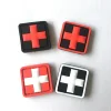 Medic Red Cross Tactical PVC Rubber Patches with Backing Appliques