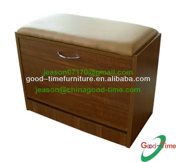 wooden shoe box seat