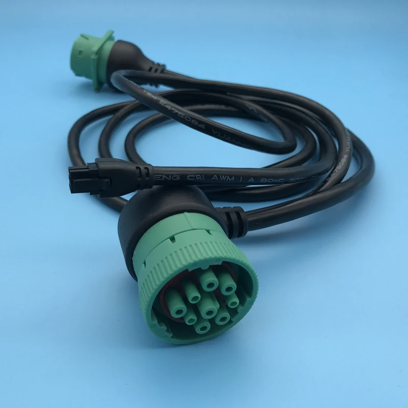 Oem J1939 9 Pin Connector Adapter Greene Diagnostics Cable ...