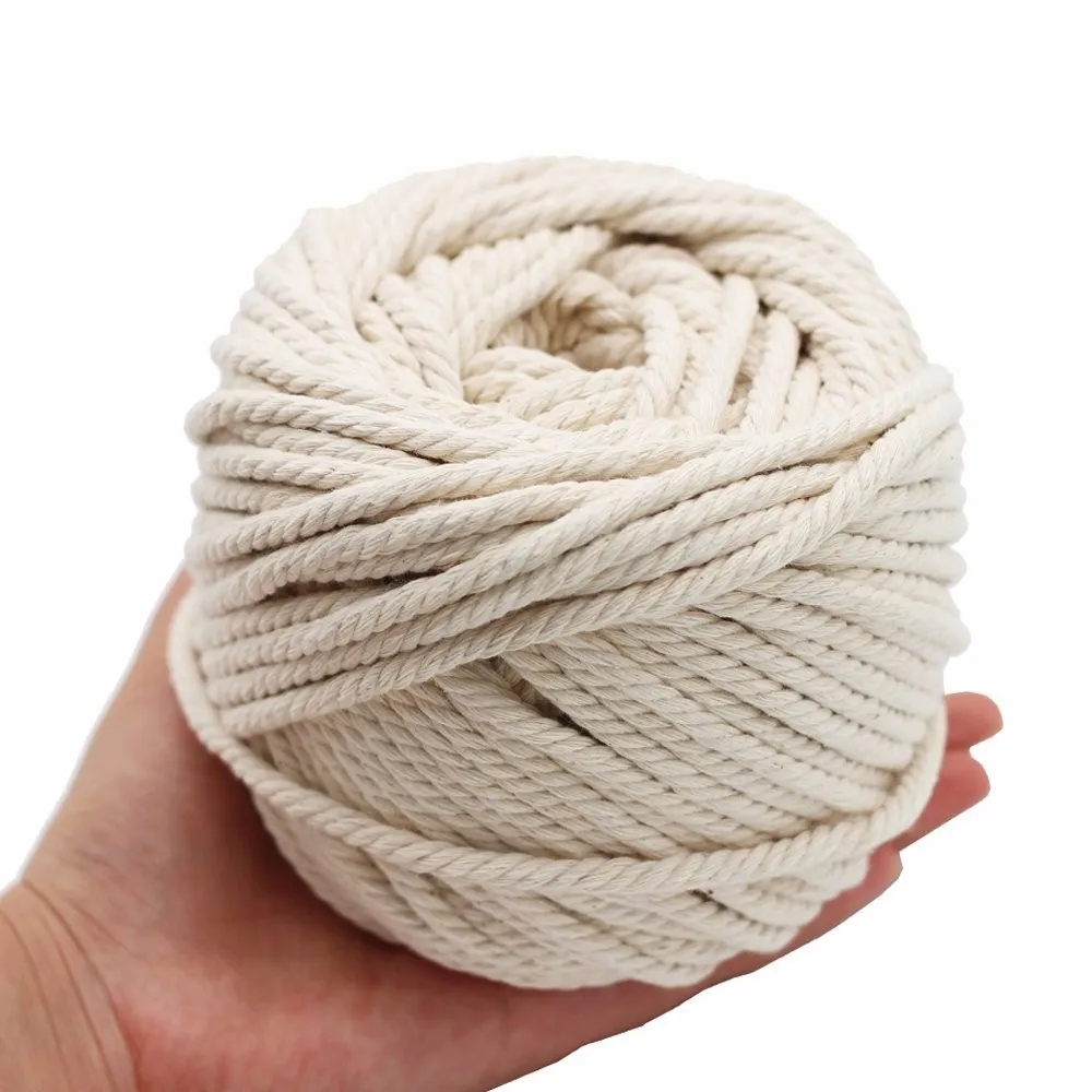 Wholesale High Quality White Twisted 100% Nature Cotton Rope - Buy