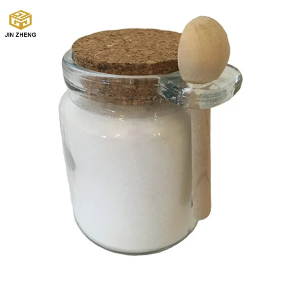 250 Ml 8oz Clear Wholesale Glass Jar With Spoon Glass Salt Spice Jar