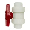 DN20 De25mm 3/4" PVDF Double Flexible True Union Used In Hot Temperature Water Shut Off Valve For Highly Corrosive Chemicals