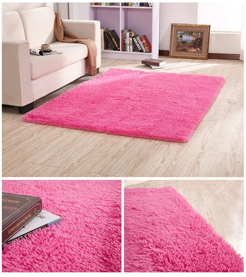 Shaggy Carpet For Living Room Home Warm Plush Floor Rugs fluffy Mats Kids Room Faux Fur Area Rug Living Room Mats Silky Rugs