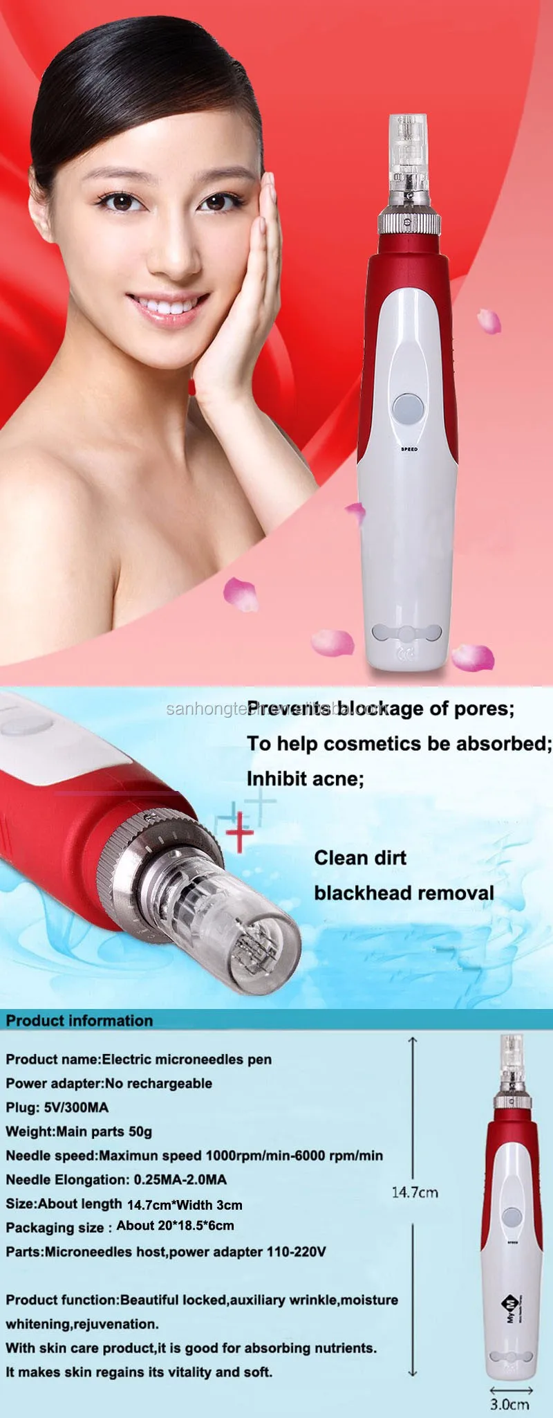 Ce Derma Roller Electric Microneedling Dermapen For Facial Wrinkle Remover Buy Electric