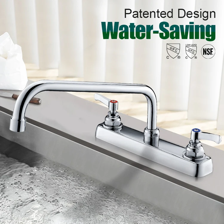 Brass contemporary deck mounted workboard faucets water tap