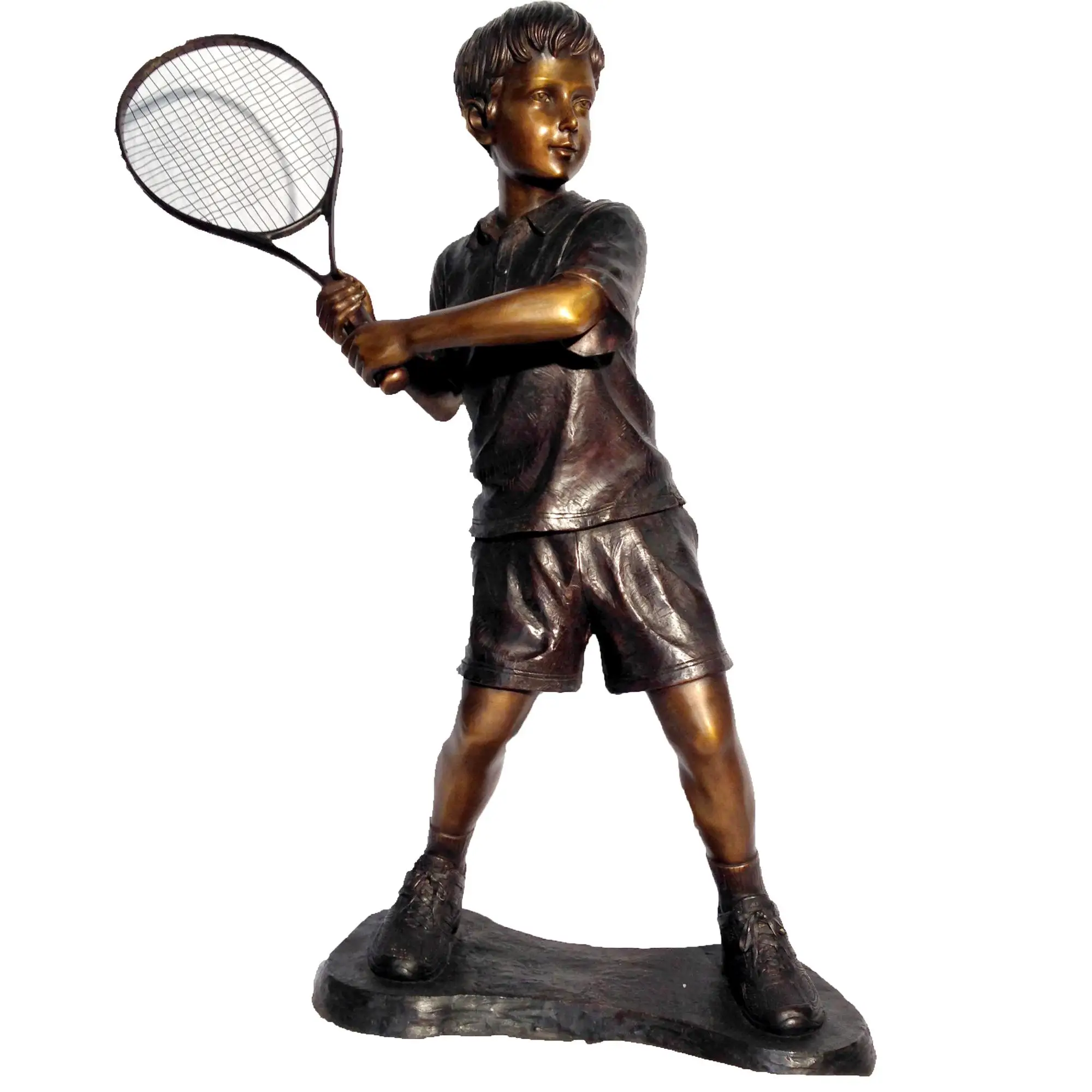 Bronzo Tennis - High Quality Garden Statue of a Player