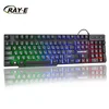 Russian 104 luminous keyboard Russian luminous mechanical feel keyboard three-color rainbow mechanical keyboard