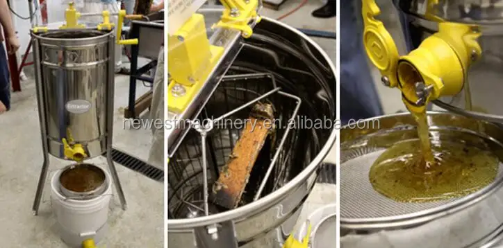 professional 6 frames radial electrical honey extractor