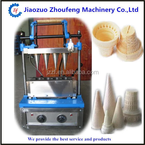 Electric Ice Cream Cone Making Machine High Efficiency Cone Processing