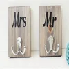 Mr mrs hangers bathroom towel hooks