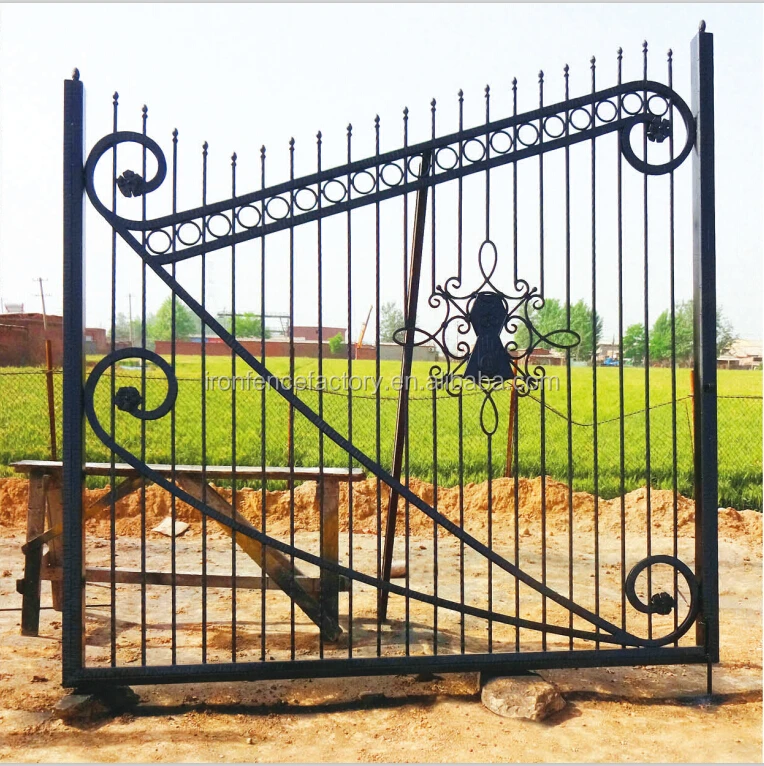 Garden Aluminium Fence And Gates/outdoor Driveway Retractable Gate/used