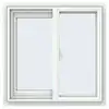aluminum sliding windows with double tempered low-e glass and sliding fly screen