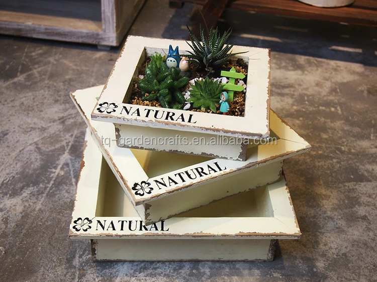 Wood Planter Pots