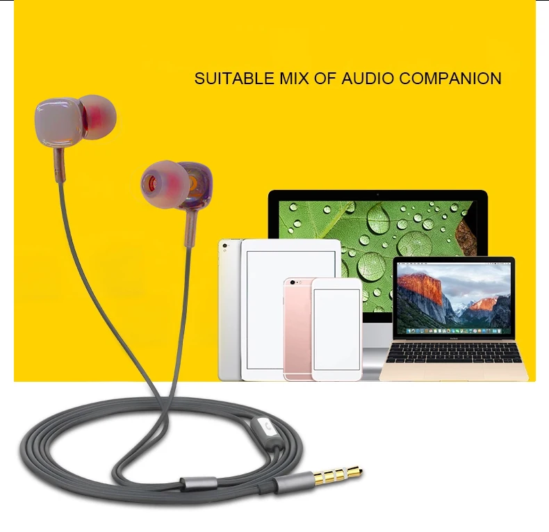 3.5mm Connectors and Noise earphone  Function slim headset with mic