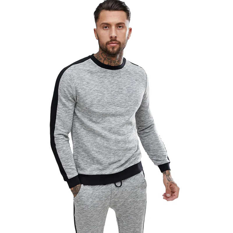 mens grey slim fit tracksuit