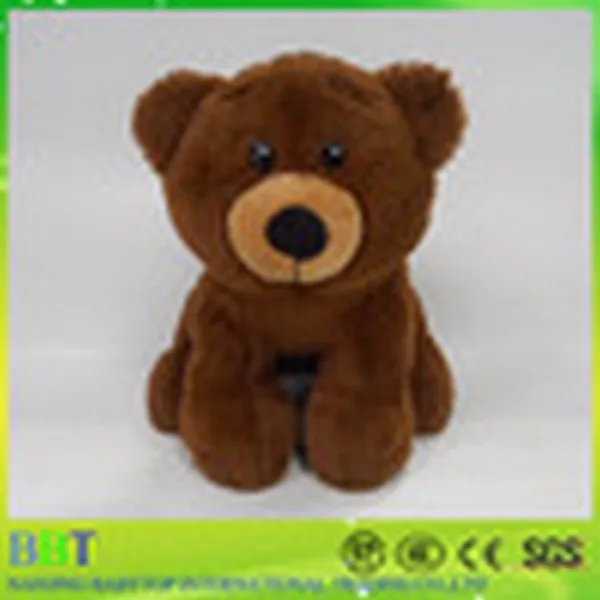 24 Cm Custom High Quality White Brown Tan Puppy Dog Sitting Plush Toy