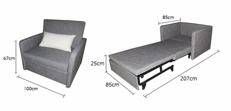Sleeping Futon Folding Single Seat Chair Sofa Bed For Hospital Sleeping Futon Folding Single Seat Chair Sofa Bed For Hospital