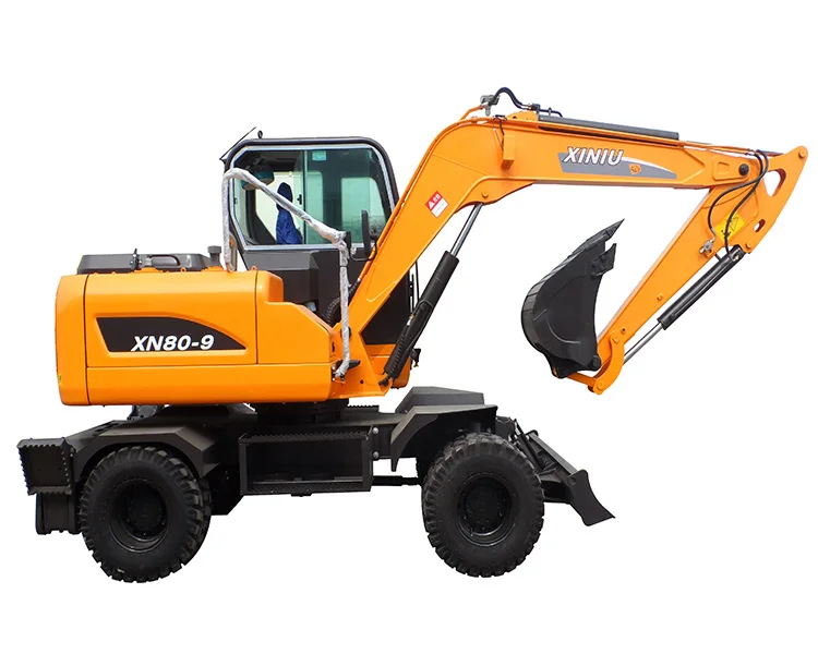 wheel excavator XN85-9X 0.3cbm bucket XINIU mini excavator