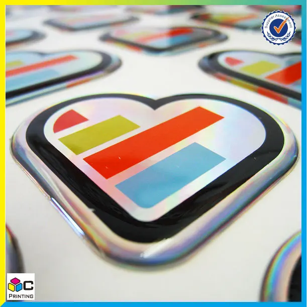 Factory Directly Selling Superior Quality Epoxy Resin Sticker With Logo