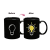 F301 11 oz Color changing coffee mug with C shape handle for promotional event