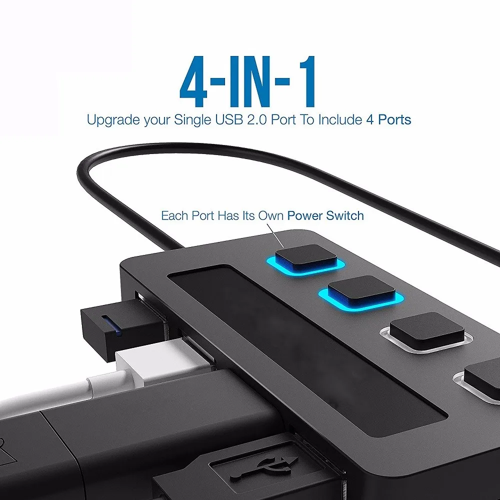 Usb 2.0 4-port Hub Driver With Individual Power Switches And Leds - Buy ...