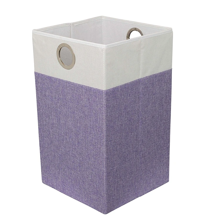 purple linen basket