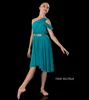 Bright Color polished Mint Grecian style lyrical Latin american dance costumes