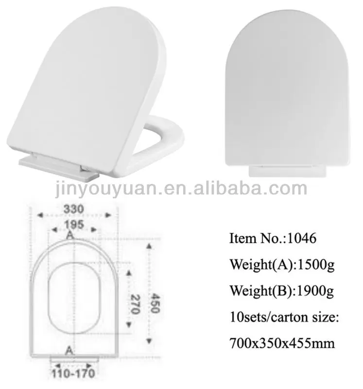 1046 Plastic D Shape Ergonomic Toilet Seat For Lavatory - Buy Ergonomic
