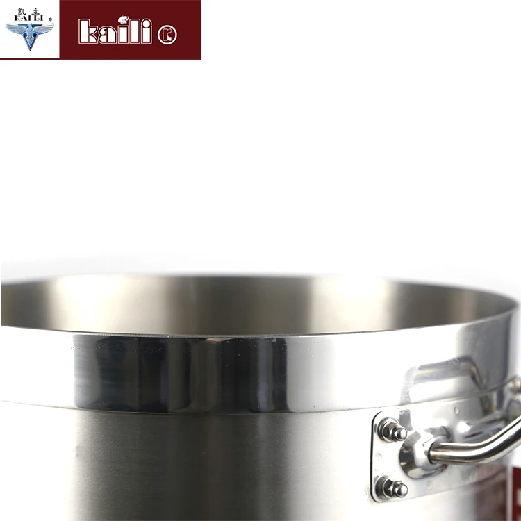 10 Sizes Large Stainless Steel Cooking Soup Pot For Hotel And