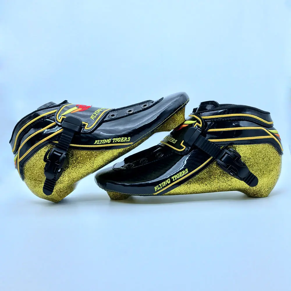Excellent Technology Golden Carbon Fiber Inline Roller Skate Boot Buy