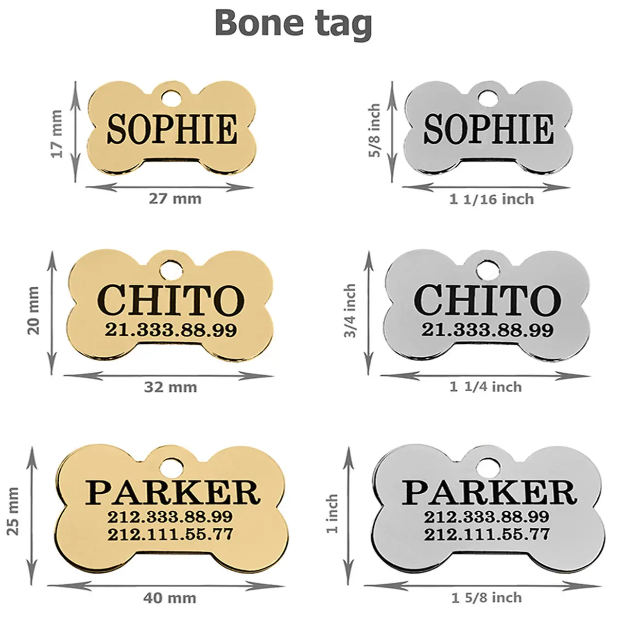 Personalized Slide On Slider Name Custom Engraving Dog Pet Id Tag Buy