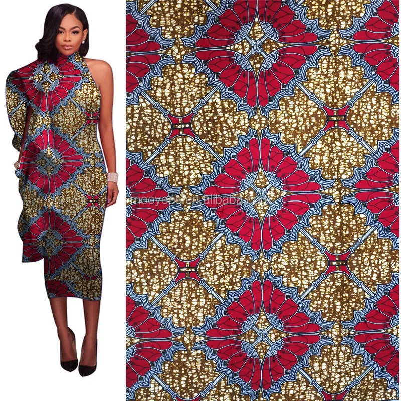Factory Price Lady Wedding Dress African Print Wax Fabric Super
