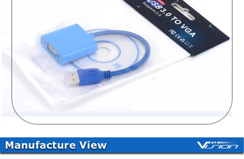 USB 3.0 2.0 to VGA Multi-Display Adapter Converter External Video Graphic Card - ANKUX.COM