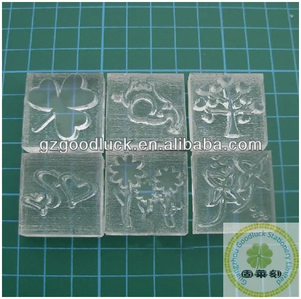 Clear Acrylic Soap Stamps 