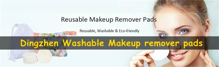 Reusable Zero Waste Bamboo Cotton Makeup Remover Pads Washable and Eco-Friendly For All Skin Type Bamboo Pads